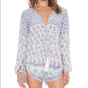 Spell Bohemian Royale Playsuit in Dusk Medium